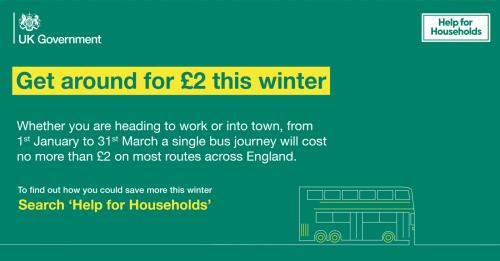 Pay less for bus travel this winter.